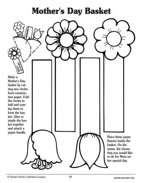 printable mothers day crafts printable templates