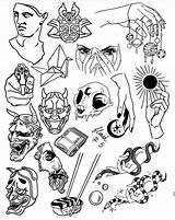 Masculina Traditional Sheets Participated Tatuagens Tatto Doodle Helped sketch template