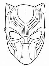Panther Pantera Pintar Mask sketch template