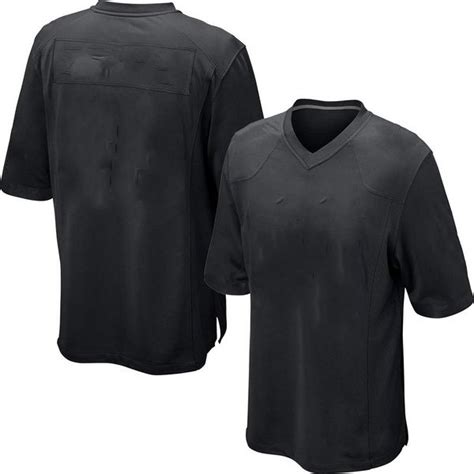 youth adult black football jersey
