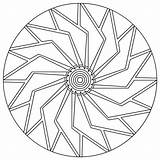 Mandala Coloring Pages Sun Printable Kids Spiral Color Template Awesome Print Getdrawings Getcolorings sketch template