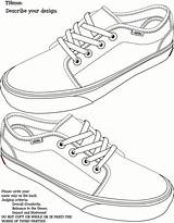 Authentic Sneaker sketch template