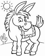 Donkey Mexican 16t00 sketch template