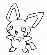 Pichu Pokemon Coloring Pages Pokémon Pikachu Drawings Morningkids sketch template