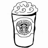 Starbucks Coffee Coloring Cup Pages Printable Logo Template Print Categories Game sketch template
