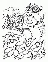 Coloring Spring Pages Break Popular sketch template