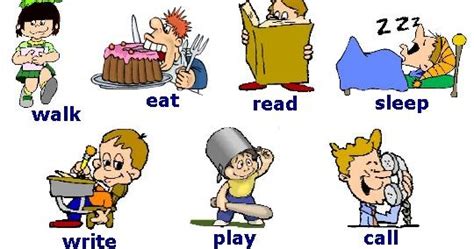 fun english kids verbs