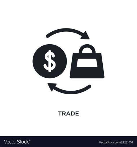 trade isolated icon simple element  payment vector image