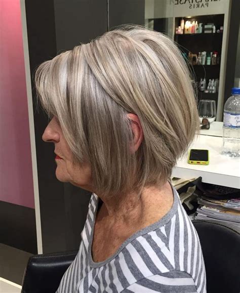 Ash Blonde Layered Bob For Women Over 60 Blonde Layers Golden Blonde