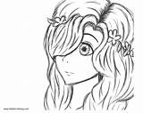 Coloring Pages Girly Adults Cartoon Printable sketch template