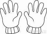 Weather Glove Classroomclipart Sweater sketch template