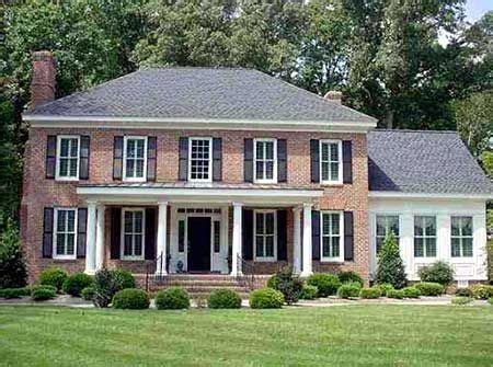 traditional brick center hall colonial  porch google search colonial house exteriors