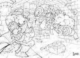 Vs Ryu Oni Akuma Desenho Deviantart Personagens Colorironline sketch template
