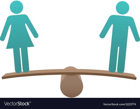 Equal Male Female Sex Equality Balance Royalty Free Vector