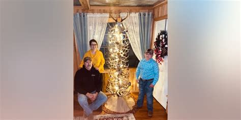 arkansas man builds christmas tree out of deer antler sheds i don t