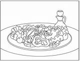 Coloring Salad Pages Kids Summer Nutritioneducationstore Bowl Template Also Simpler Artist Made Has Popular sketch template