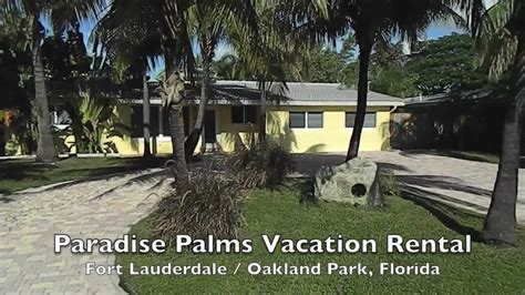 paradise palms vacation rental oakland park fort lauderdale youtube