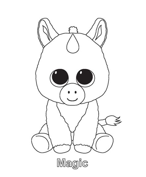 ty art gallery unicorn coloring pages baby coloring pages pictures
