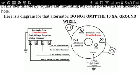 diagram  ford voltage regulator wiring diagram mydiagramonline