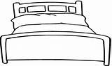 Bed Coloring Template Canopy sketch template
