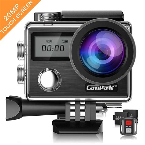 action camera campark   mp touch screen waterproof video cam sony sensor underwater