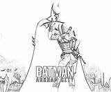 Harley Batman Quinn Arkham Coloring Pages City Printable sketch template