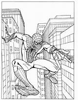 Spiderman Amazing Coloring Pages Spider Man Getdrawings Kraven sketch template