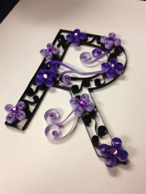 paper quilling quilling monogram customizable letters quilling