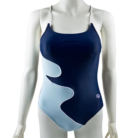 fashion care 2u s123 blue one piece swimsuit swimwear xl