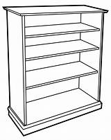 Bookcase Drawing Getdrawings sketch template