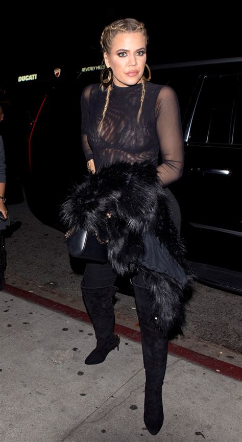 Khloe Kardashian Wearing Sheer Looks Photos Of Her Outfits Hollywood