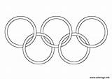 Olympiques Anneaux Rings sketch template