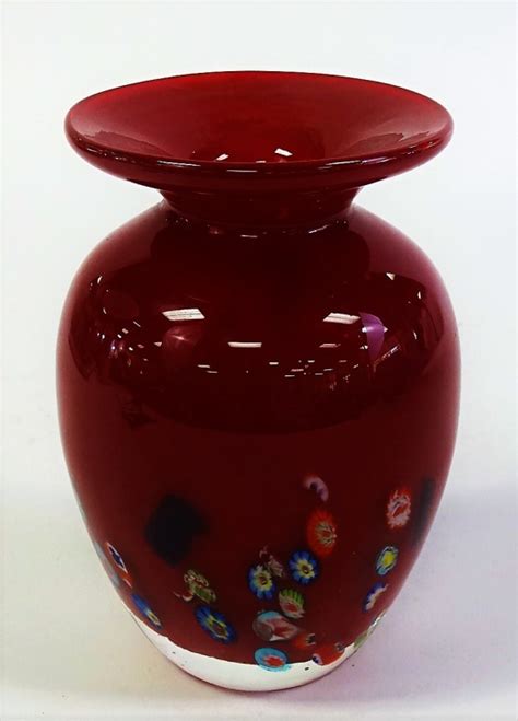 Vintage Murano Hand Blown Art Glass Vase