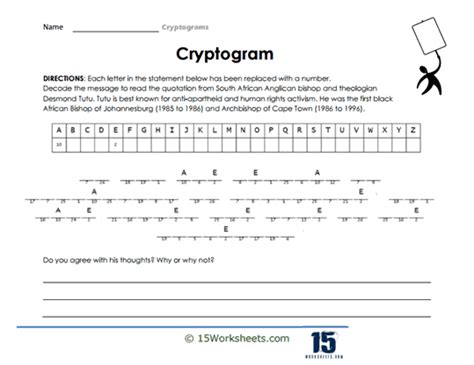 cryptograms worksheets  worksheetscom
