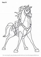 Tangled Maximus Draw Drawing Step Disney Horse Tutorials Cartoon Series Drawingtutorials101 Characters Finishing Necessary Finer Touch Cartoons Complete Details Movies sketch template