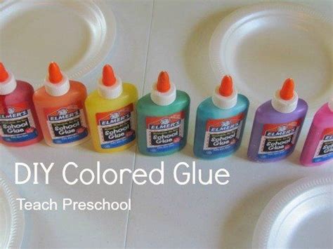 designing  diy colored glue  preschool preschool preschool
