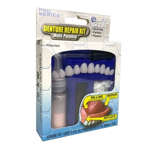 Complete Denture Repair Kit Multi Purpose With Teeth