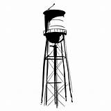 Tower Water Vector Clipart Eps sketch template