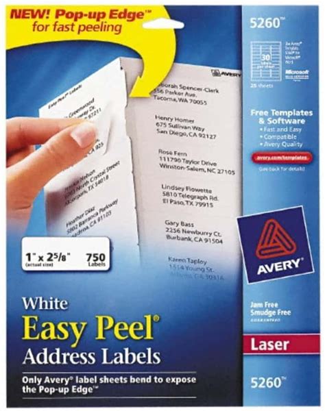 avery label template  labels