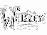 Drawing Whiskey Whisky Getdrawings sketch template
