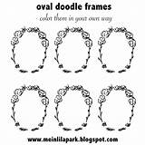 Oval Frames Printable Doodle Tags Etiketten Diy Coloring Frame Freebie Ausdruckbare Doodled Them Fun These Today Made Some sketch template