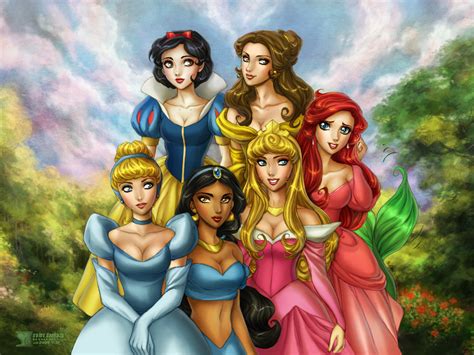 Disneys Princesses By Daekazu On Deviantart