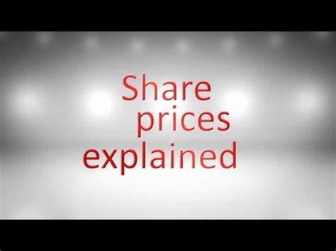 share prices explained youtube