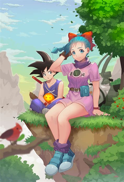 I Made A Fanart Of Goku And Bulma From The Classic Db Series I Hope