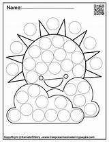 Marker Coloring Pages Dot Spring Printables Do Preschool sketch template
