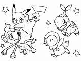 Pikachu Eevee Coloring Pages Printable Getcolorings Color Getdrawings sketch template