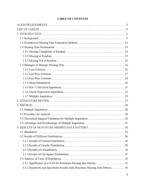 table  contents owl purdue owl handbook  report formats