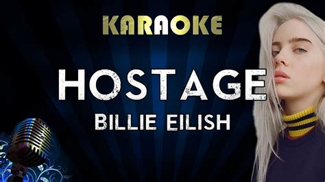 billie eilish hostage karaoke instrumental youtube