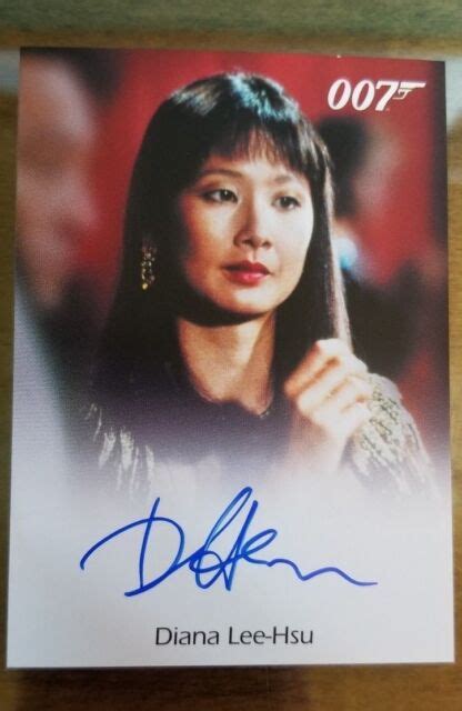 2017 James Bond Archives Final Edition Diana Lee Hsu Autograph Ultra