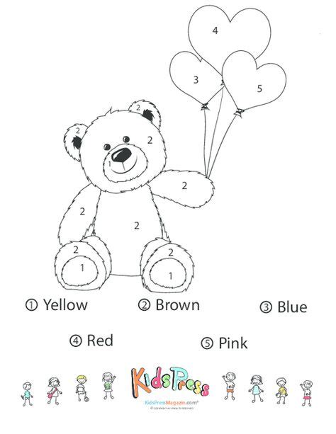 color  teddy bear preschool color activities numbers preschool